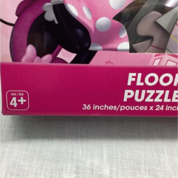MINNIE MOUSE 46 PIECES FLOOR PUZZLE BY DISNEY SIZE:36” X 24” PINK AND MULTI - Picture 4 of 14